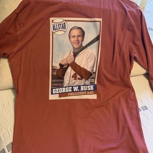 Long Sleeve George Bush Baseball Card